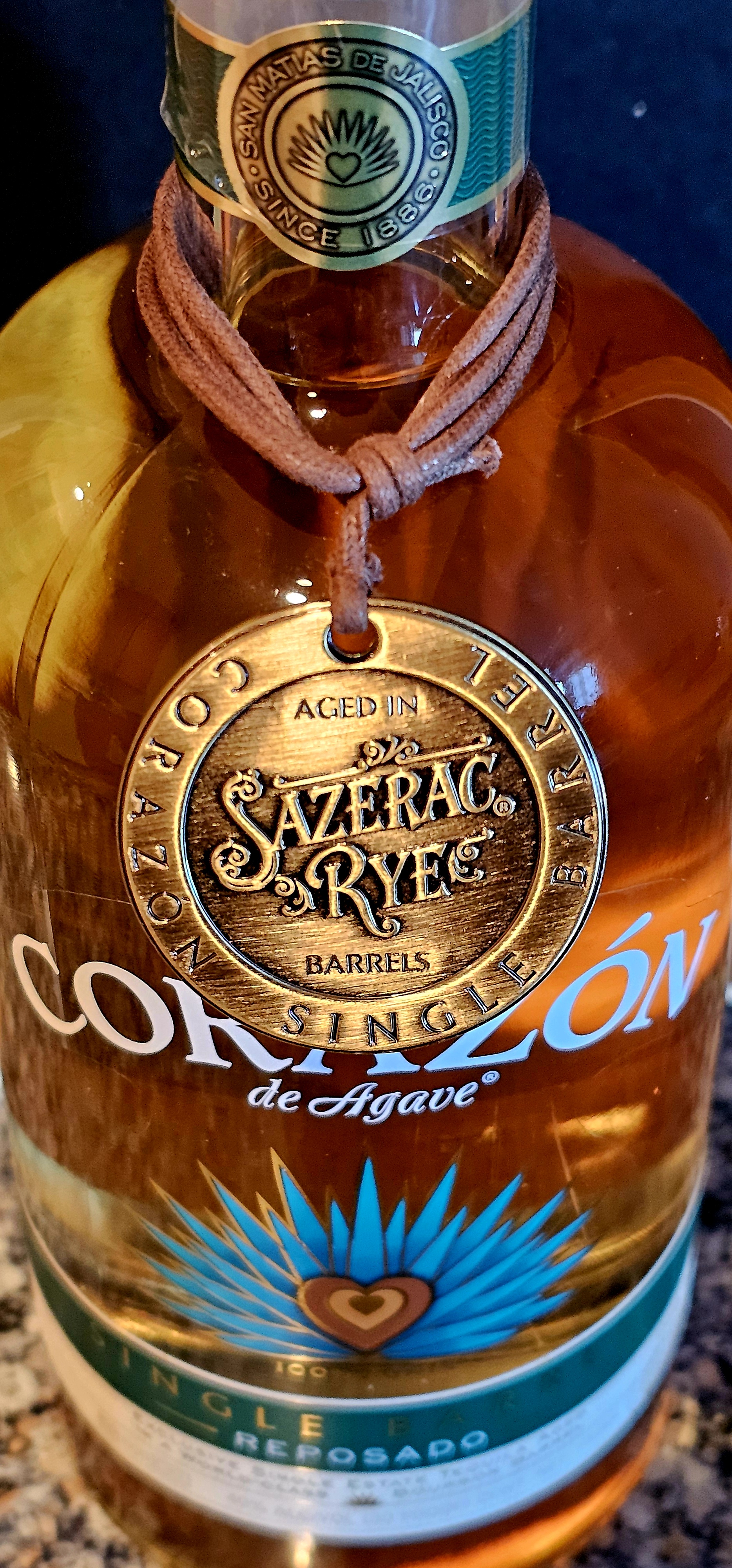 SHORT REVIEW: Corazón de Agave Reposado – VA ABC Single Barrel (Sazerac Rye Barrel-aged)