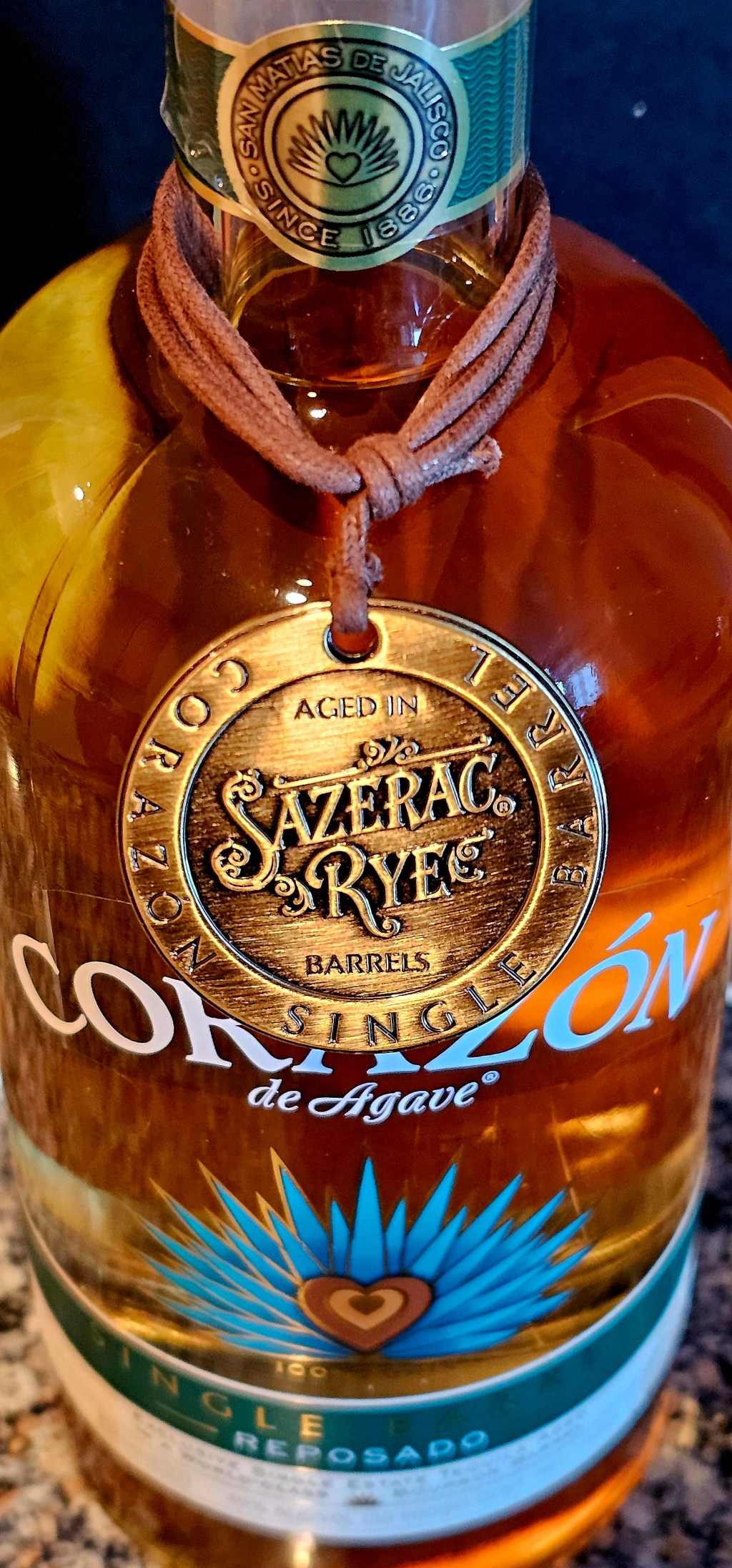 SHORT REVIEW: Corazón de Agave Reposado – VA ABC Single Barrel (Sazerac Rye&nbsp;Barrel-aged)
