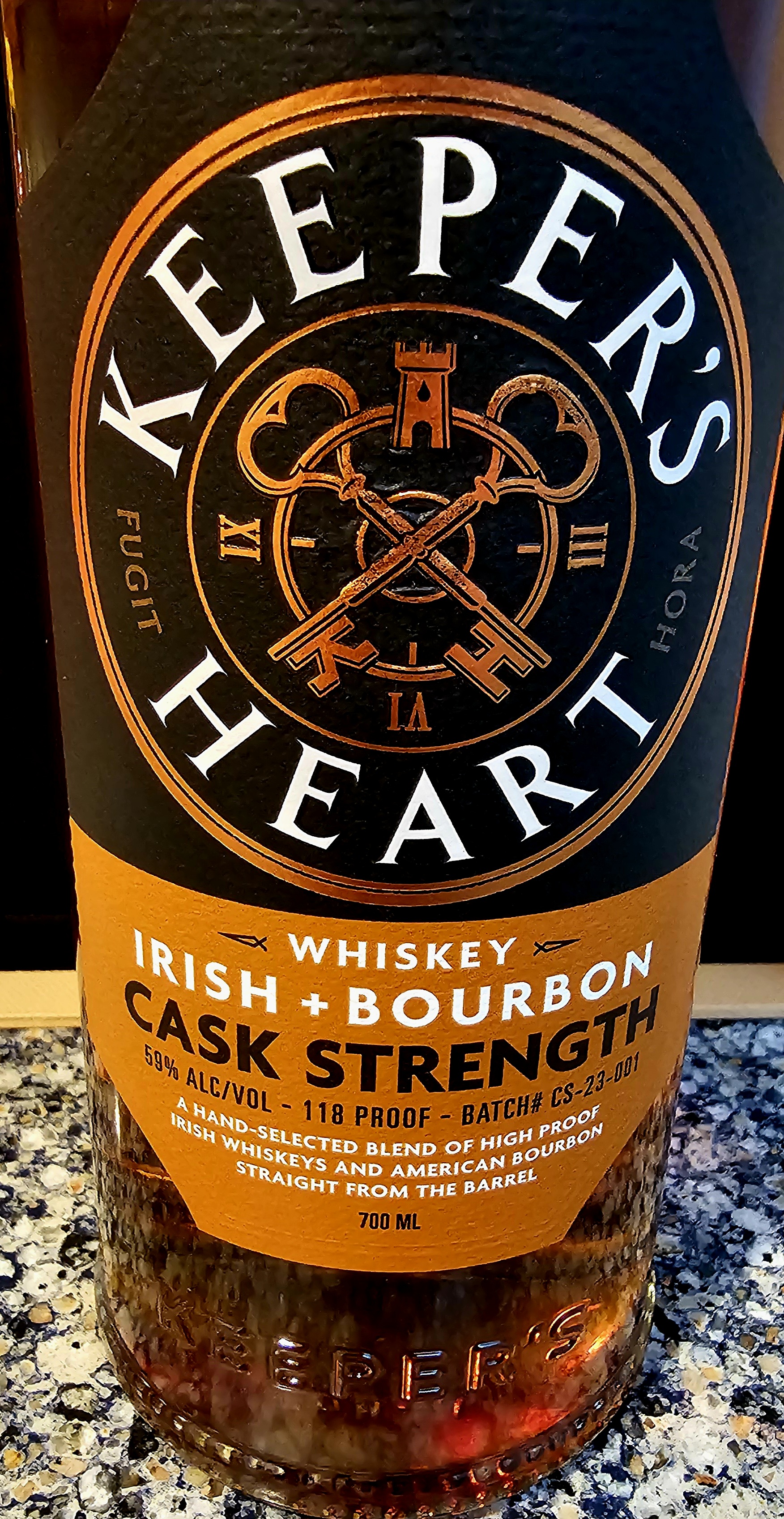 SHORT REVIEW: Keeper’s Heart Irish + Bourbon Cask Strength Whiskey (Batch #CS-23-001)