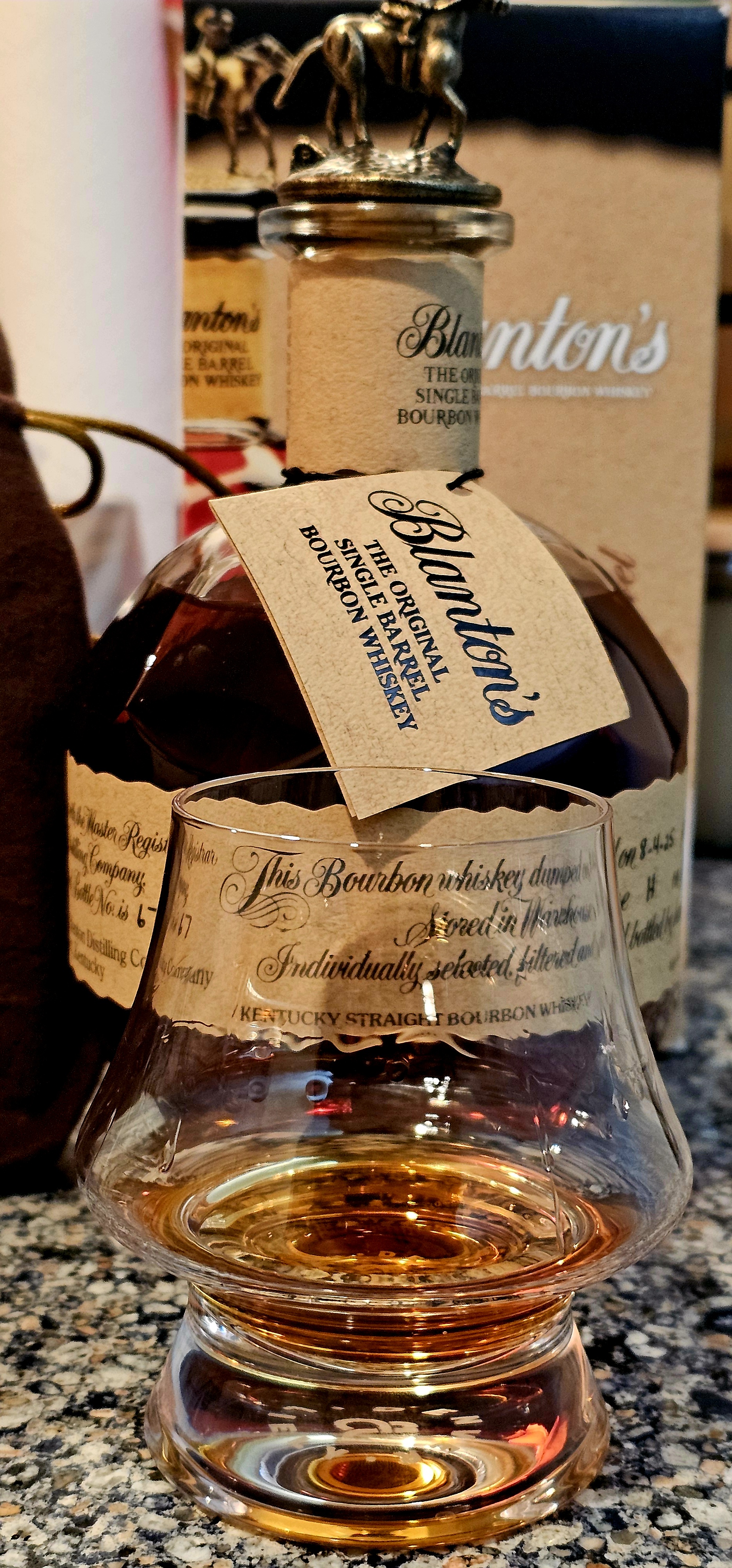1st Blanton’s Single Barrel Bourbon Bottle