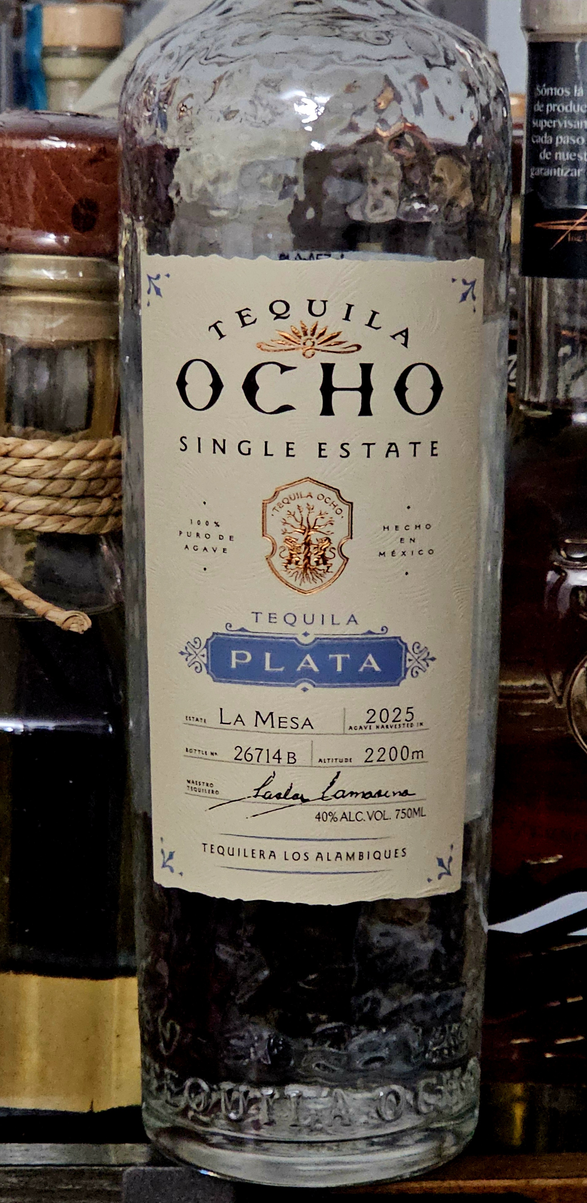 SHORT REVIEW: Tequila Ocho Plata Tequila – La Mesa Estate (2025)