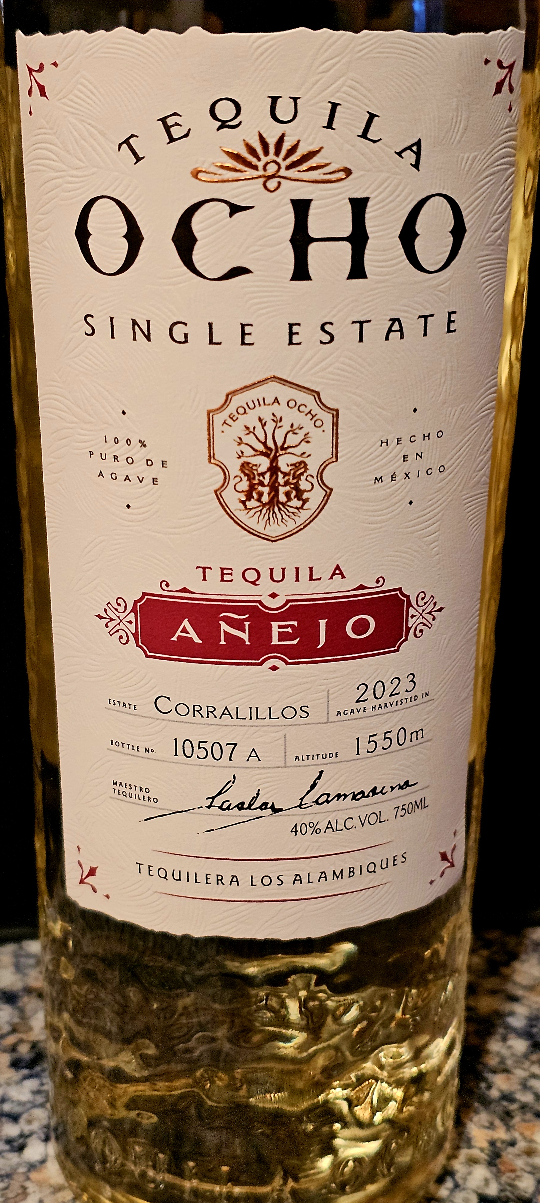 SHORT REVIEW: Tequila Ocho Añejo – Corralillos estate (2023)