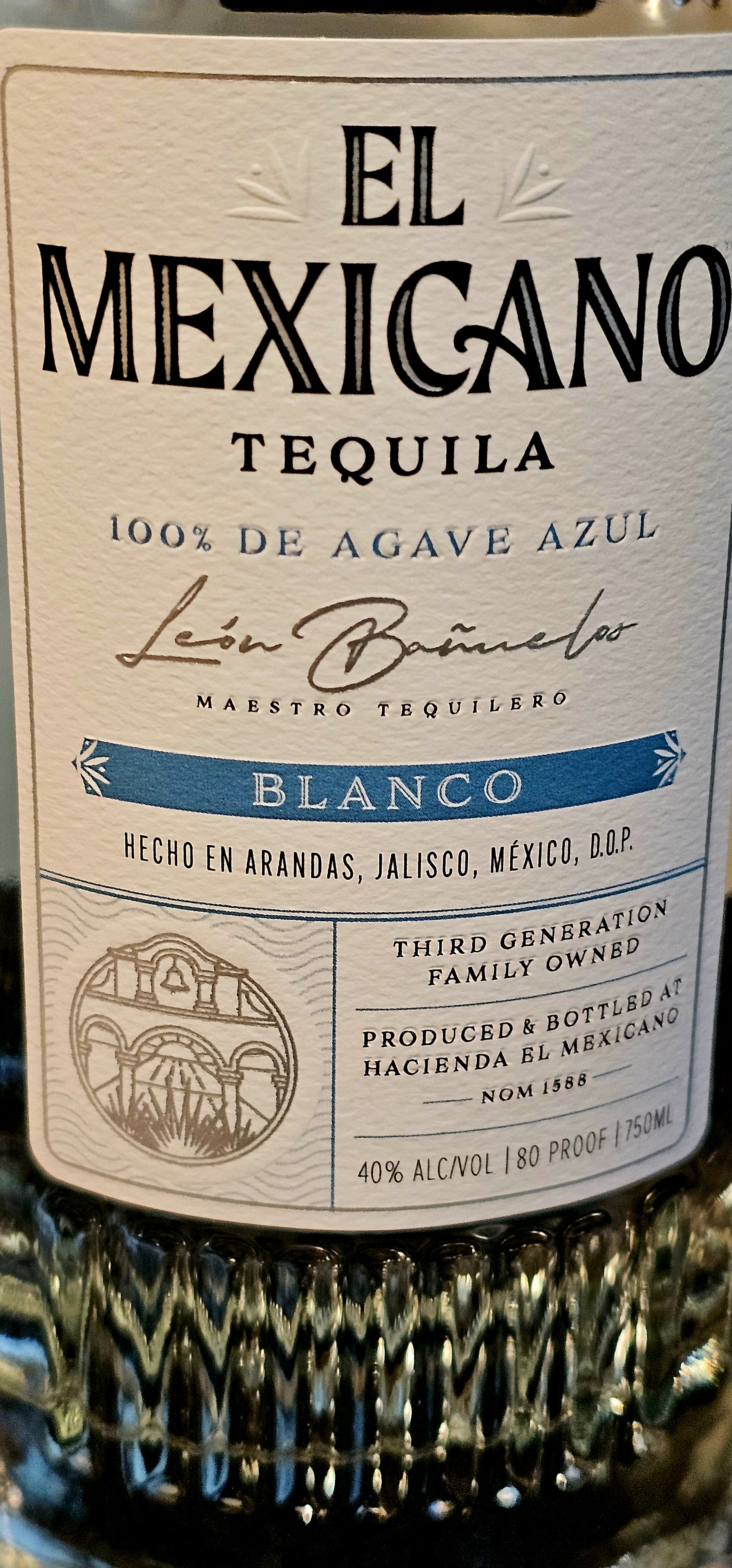 SHORT REVIEW: El Mexicano Blanco Tequila (lote #L 25 209)
