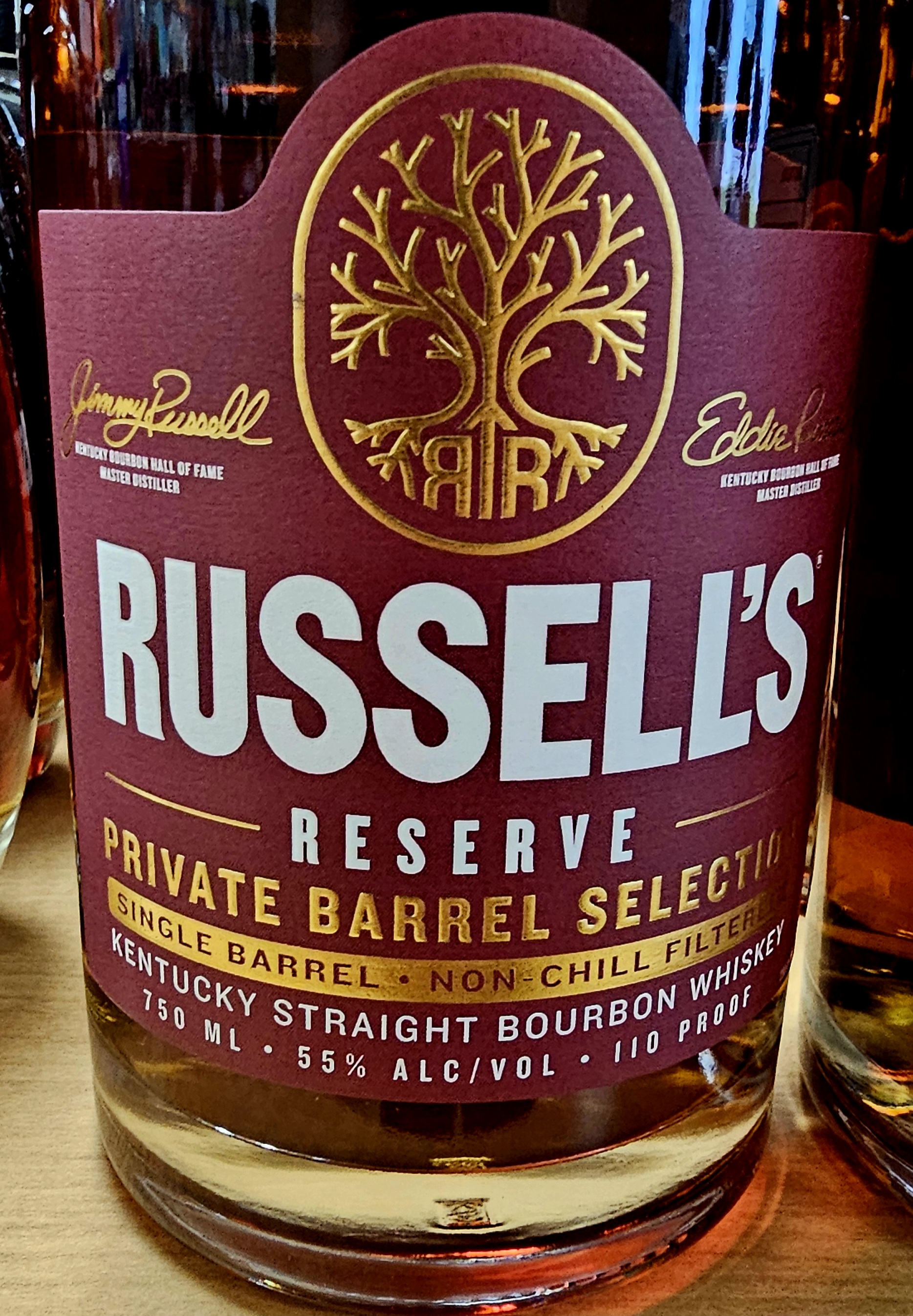 NEW BOTTLE HIGHLIGHT SERIES: Russell’s Reserve Private Barrel Selection Single Barrel Bourbon (Virginia ABC), 2026 (Camp Nelson D; 9 Year – Barrel #25-1440)