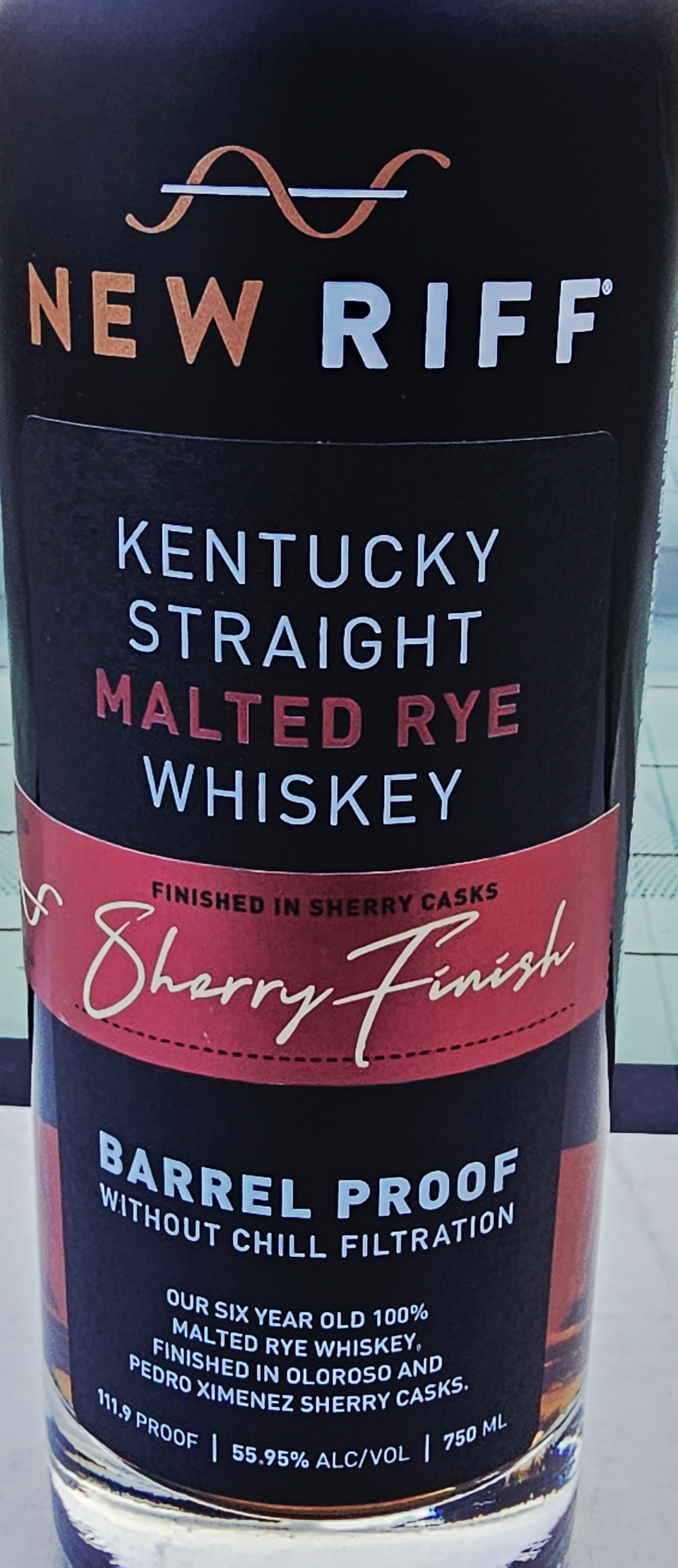 SHORT REVIEW: New Riff Kentucky Straight Malted Rye Sherry Finish Barrel Proof (2025 batch)
