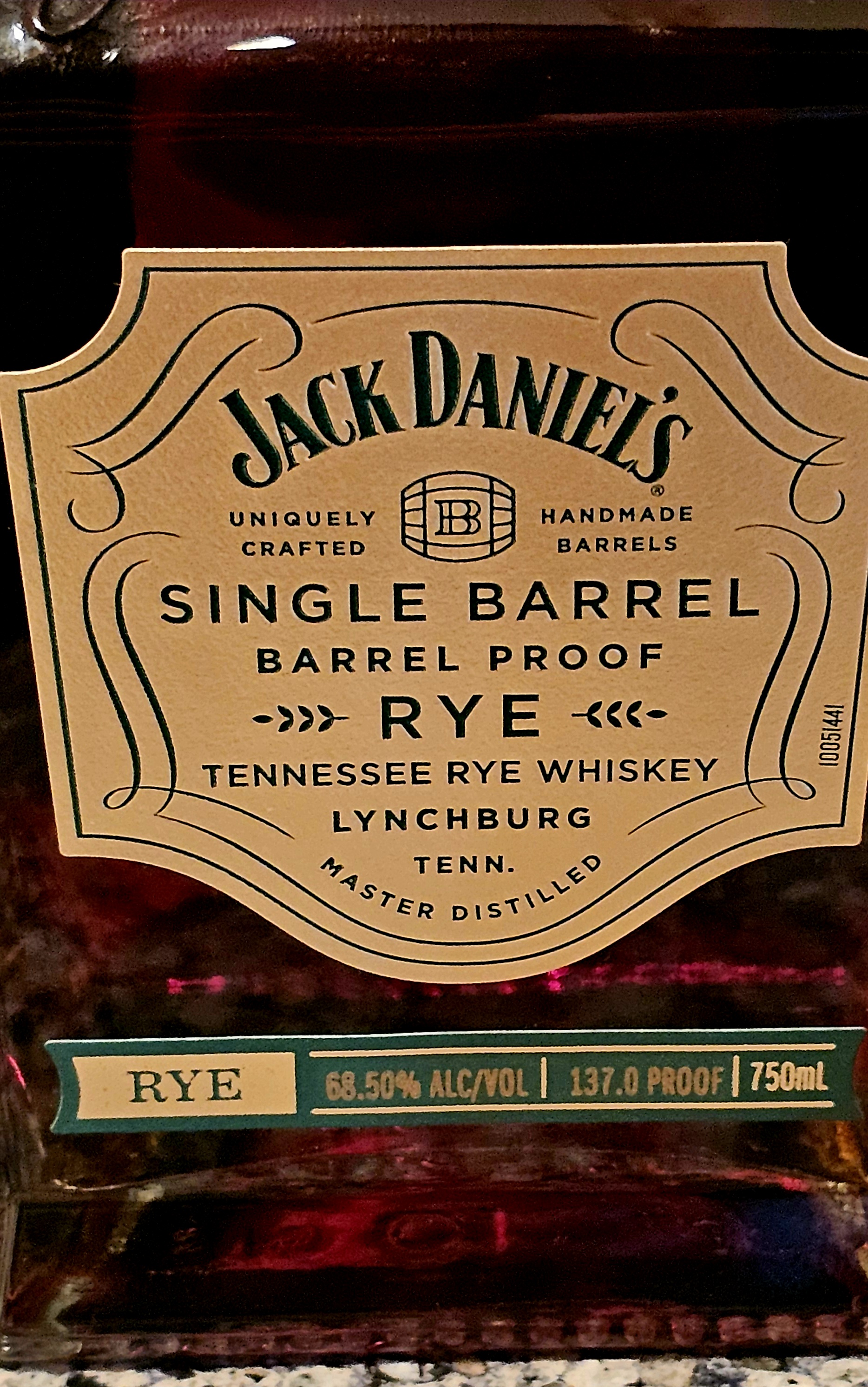 NEW BOTTLE HIGHLIGHT SERIES: My Highest Proof So Far – Jack Daniel’s Single Barrel -Barrel Proof Rye (2024-barrel #24-035332)